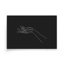 Hand Line Art poster - Walljar