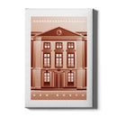 Het Noordbrabants Museum wanddecoratie rood