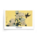 Hokusai - Hydrangea and Swallow - Walljar