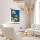 Hokusai - Peonies and Canary - Walljar