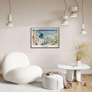 Hokusai - The Suspension Bridge - Walljar