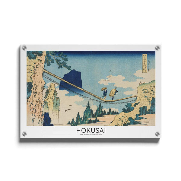 Hokusai - The Suspension Bridge - Walljar