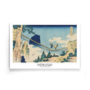 Hokusai - The Suspension Bridge - Walljar