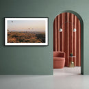 Luchtballonnen landschap poster