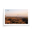 Luchtballonnen landschap poster