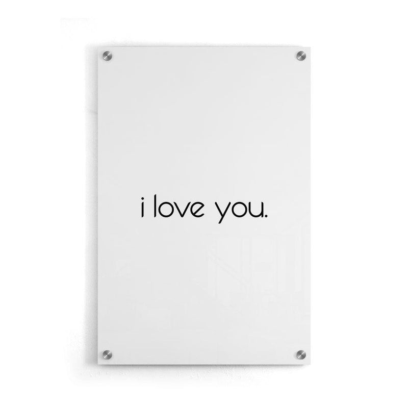 I Order Love You typography poster