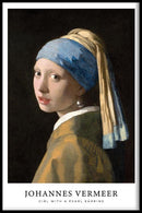 Meisje met de parel poster