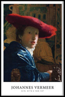 Meisje met de rode hoed poster