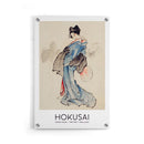 Hokusai woman poster