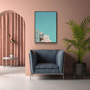 Kleur Contrast Gebouwen - Walljar