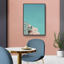 Kleur Contrast Gebouwen - Walljar