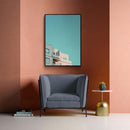 Kleur Contrast Gebouwen - Walljar