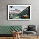 Waterhut landschap poster