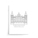 Lineart - Amsterdam Central - Walljar