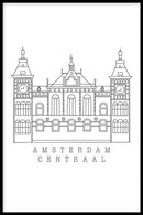 Lineart - Amsterdam Central - Walljar