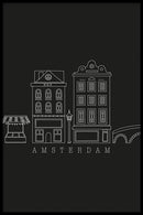 Lineart - Amsterdam Houses - Walljar