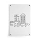 Lineart - Amsterdam Houses - Walljar