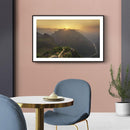 Zonsondergang bergen poster