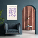 Matisse III - Paars - Walljar