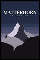 Matterhorn Switserland Night II poster - Walljar
