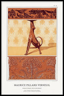 Maurice Verneuil - Faisans et renard, frise cuivre découpé. - Walljar