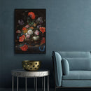 Mignon - Stilleven met Bloemen en een Horloge - Walljar