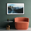 Rivier berg landschap