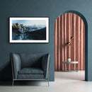 Rivier berg landschap