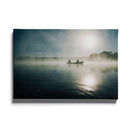 Boot op water mist poster