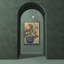 Ohara Koson - Blooming Azalea In Blue Pot - Walljar