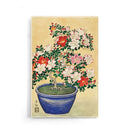 Ohara Koson - Blooming Azalea In Blue Pot - Walljar