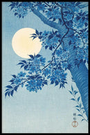 Ohara Koson - Blossoming Cherry On A Moonlight Night - Walljar