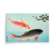 Ohara Koson - Common And Golden Carp - Walljar