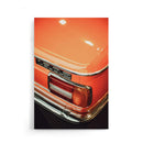 Oranje Vintage Auto - Walljar