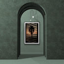 Palmboom Zonsopgang - Walljar