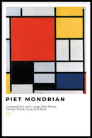Piet Mondriaan - Kleurencompositie - Walljar