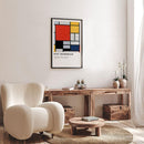 Piet Mondriaan - Kleurencompositie - Walljar