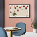 Rode Parasols - Walljar