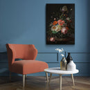 Ruysh - Stilleven met Bloemen op Marmeren Tafelblad - Walljar