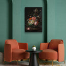 Ruysh - Stilleven met Bloemen op Marmeren Tafelblad - Walljar