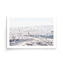 Luchtballonnen sneeuw poster