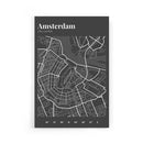 Stadskaart Amsterdam Centrum III poster