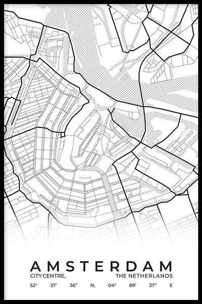 Stadskaart Amsterdam 