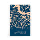 Stadskaart Amsterdam Centrum VI poster