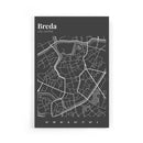 Stadskaart Breda Centrum III poster