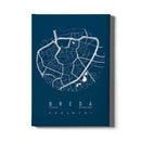 Stadskaart Breda Centrum IV canvas