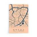 Stadskaart Breda Centrum VI poster