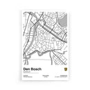 Stadskaart Den Bosch Centrum II poster