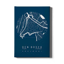 Stadskaart Den Bosch Centrum IV canvas