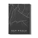 Stadskaart Den Bosch Centrum canvas